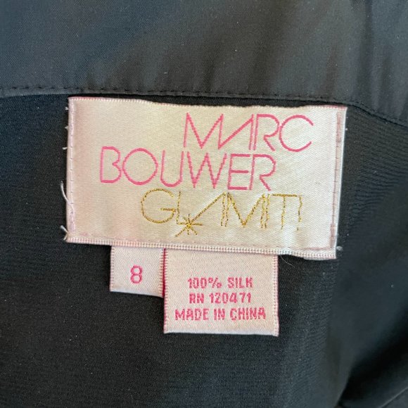 NWOT Marc Bouwer GLAMIT silk cocktail grad dress - Picture 6 of 6